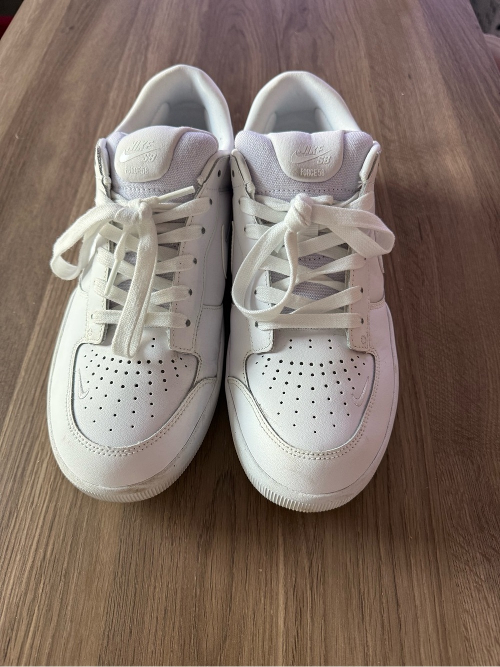 Nike Force 58 Prm Men’s White Low-Top Sneakers - Picture 2 of 13